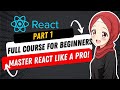 🔥 React for Beginners Course : Part 1 🚀 Setup, Components &amp; Props Explained