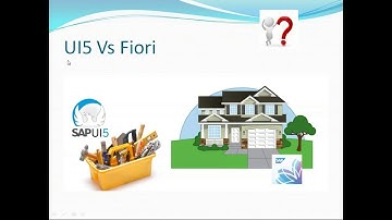 SAP UI5 Vs Fiori Introduction