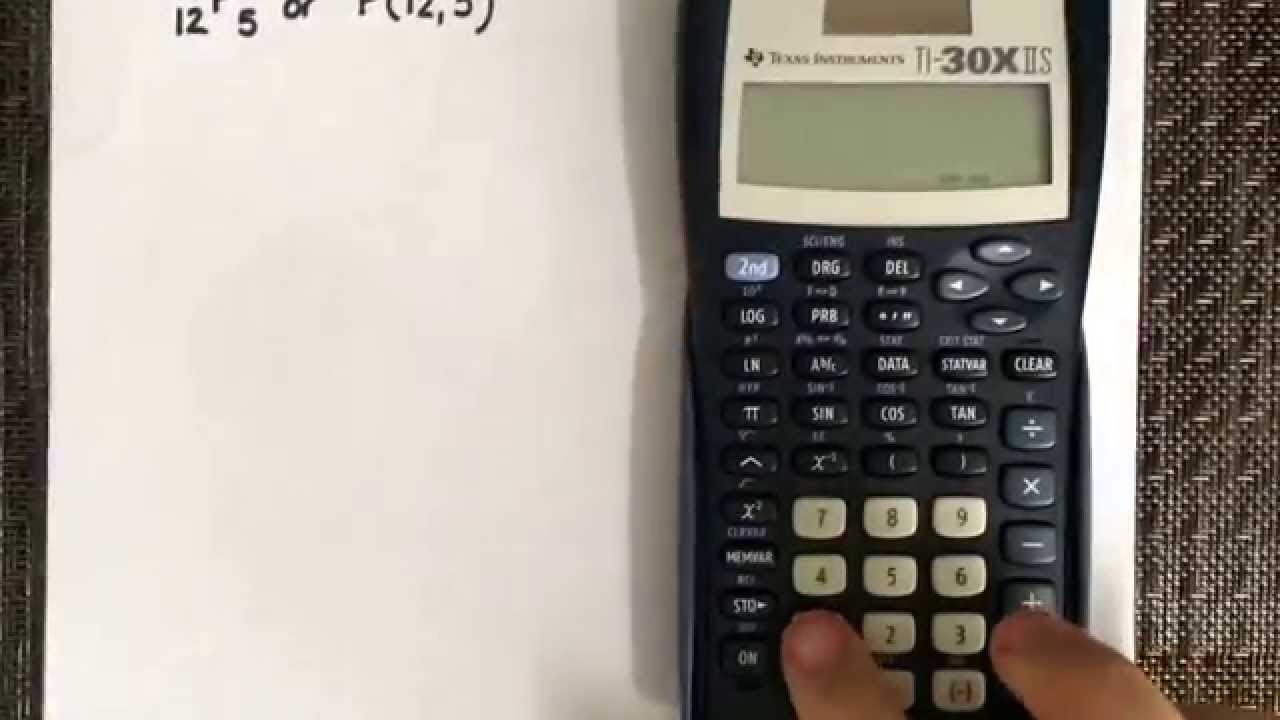 Permutation using the calculator TI 30X IIS - YouTube