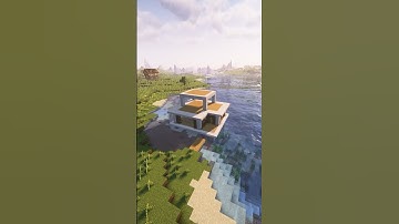 How to Build Floating Modern House in Minecraft