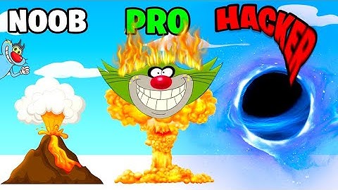 NOOB vs PRO vs HACKER vs GOD | In Unnatural Disasters | With Oggy And Jack | Rock Indian Gamer |