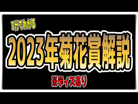 【ゆっくりウマ娘】3分でわかる開幕ディスもある2023菊花賞解説 ディスあり【biimシステム】