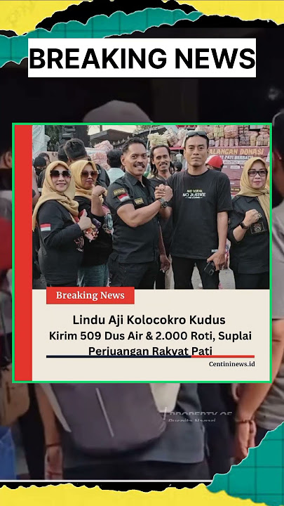 Breaking News !!! Lindu Aji Kolocokro lancarkan donasi ke Pati #shortvideo #trending #breakingnews