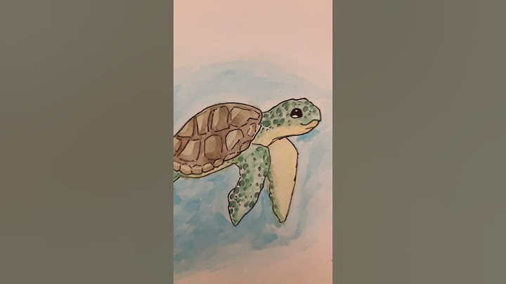 Water color painting of sea turtle #artist #art #artwork #goviral