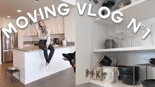 MOVE IN WITH ME: unpacking + organizing my new apartment (closet & kitchen organization)