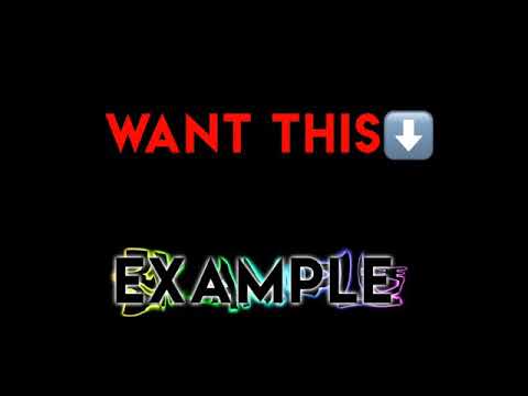 Rainbow text on video star