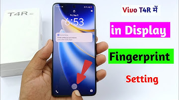 Vivo T4R 5g display fingerprint setting | How to set in display fingerprint lock in Vivo T4R