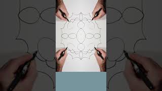 Trick Art Drawing, Symmetrical Dance, S78#shorts #Trick Art #drawing #art