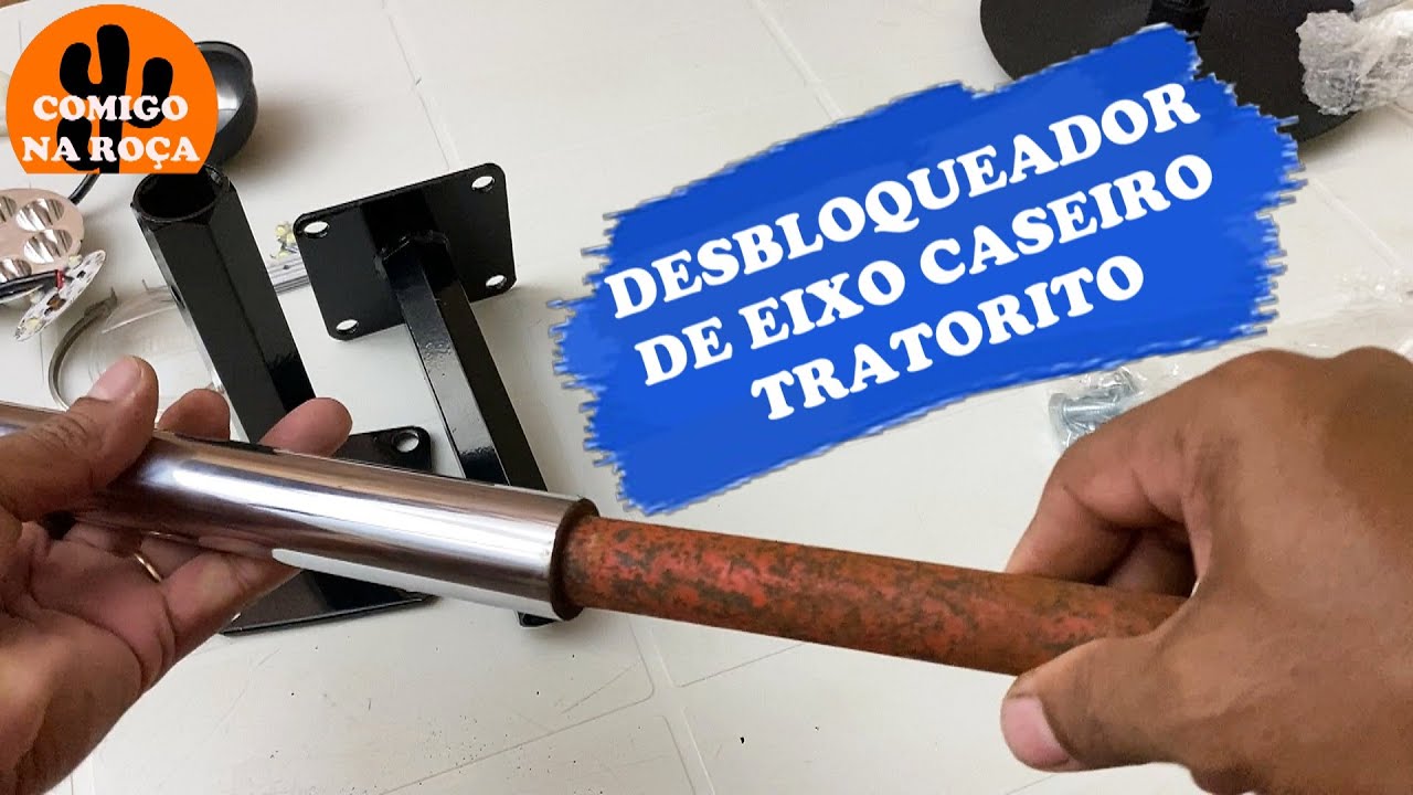 DESBLOQUEADOR DE EIXO CASEIRO PARA TRATORITO. MODELO SIMPLES.