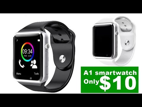 A1 smartwatch 10$ Camera 0.3 Mpx  2g  micro SIM REVIEW