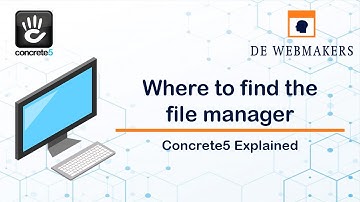 Where to find the file manager | Concrete5 Explained