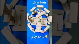Circular Jenga Art - Wooden Blocks Craft Ideas 💡 #shorts #jenga #craftideas