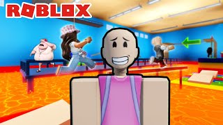 ESCAPING FROM AN EVIL GYM TEACHER IN ROBLOX!! 😨🏀