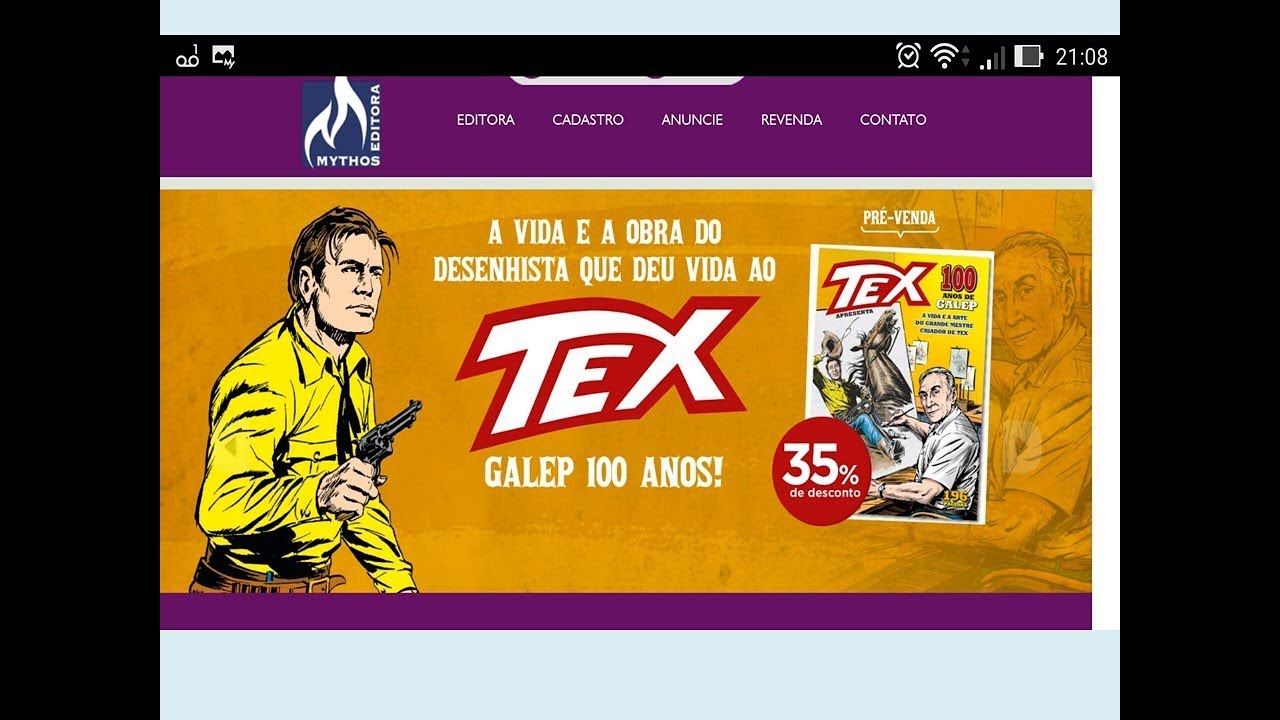 Galep 100 anos - Uma Vida Dedicada a Tex