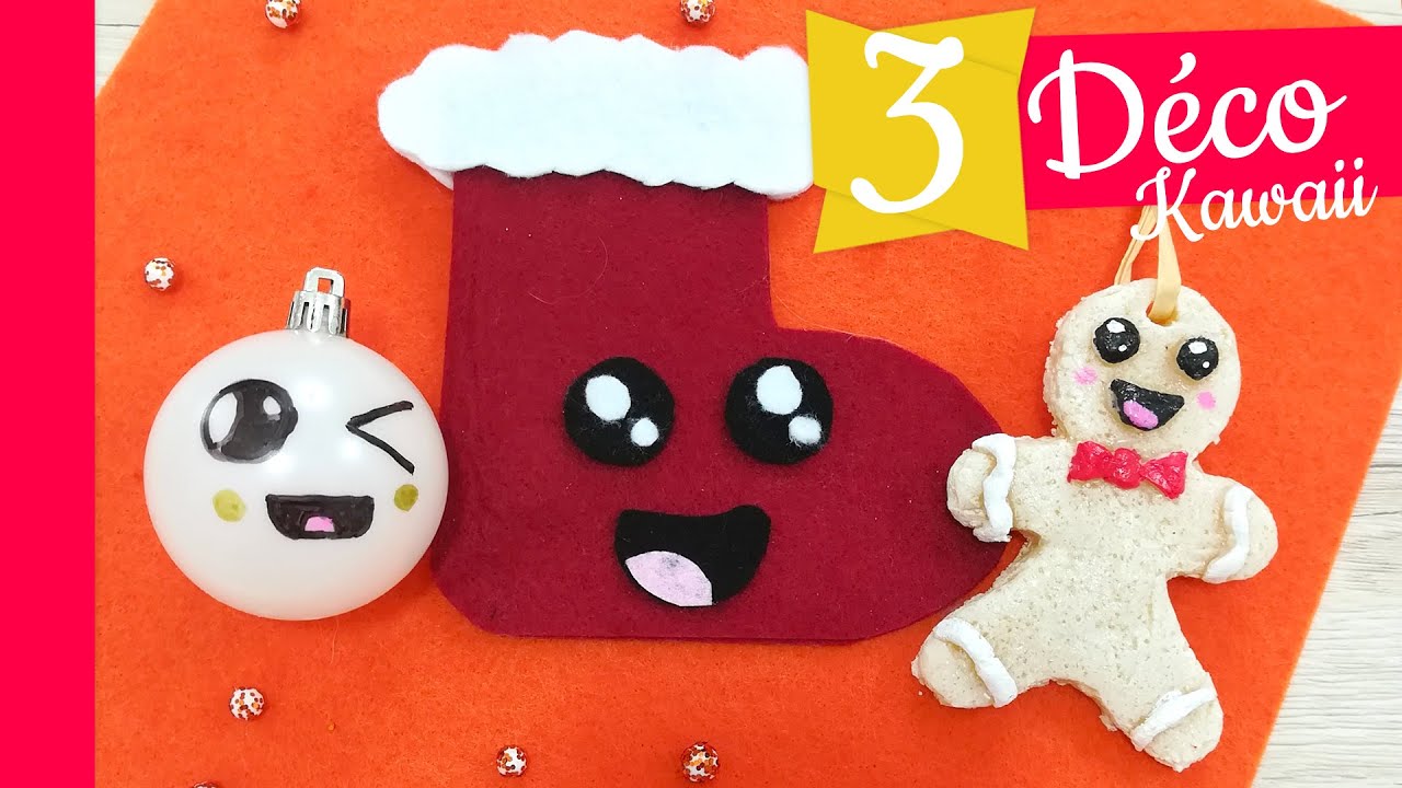 DIY Noël 3 Déco Kawaii SUPER mignonnes 