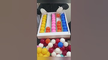 Sorting Color ball game #puzzle  #ballsortpuzzlecolorsortinggames #satisfying #colorball #colorgame