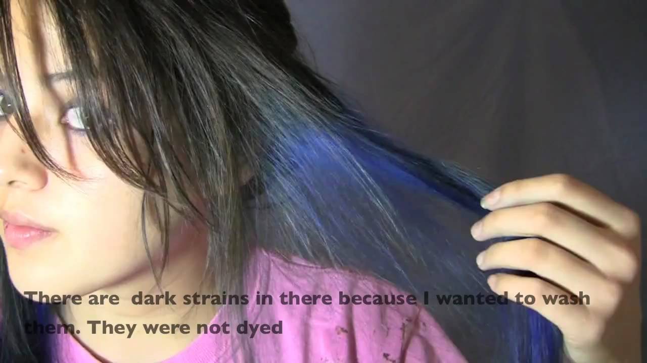 How to bleach over blue hair - wide 6