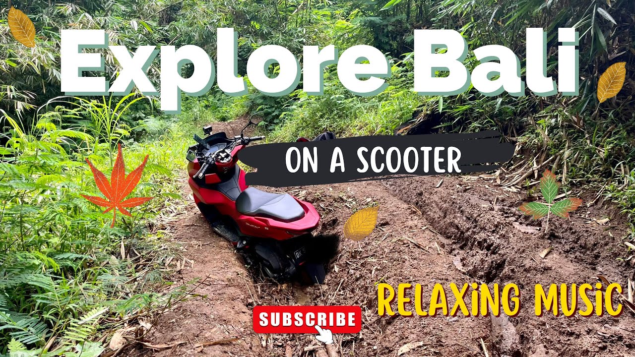RIDING TO PUPUAN VILLAGE WATERFALL || Relaxing Music ||   Bali Road Trip
