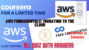 AWS Fundamentals: Migrating to the Cloud, week(1-5) All Quiz Answers.#courseraquizanswrs #coursera