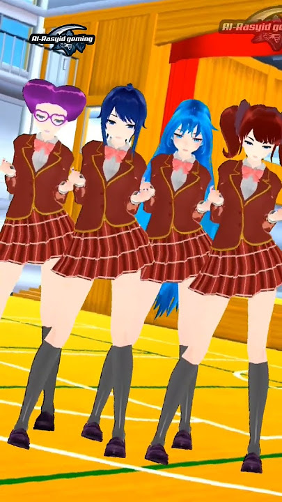 Chika and friends recreating tiktok viral part 2 #sakuraschoolsimulator #sakuraschool #sakura #sss