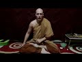 A buddhist monk teaches me his meditation posture