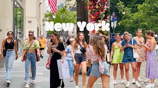 [4K]NYC Summer Walk5th Ave of ManhattanRockefeller Center to Central Park | July 2022