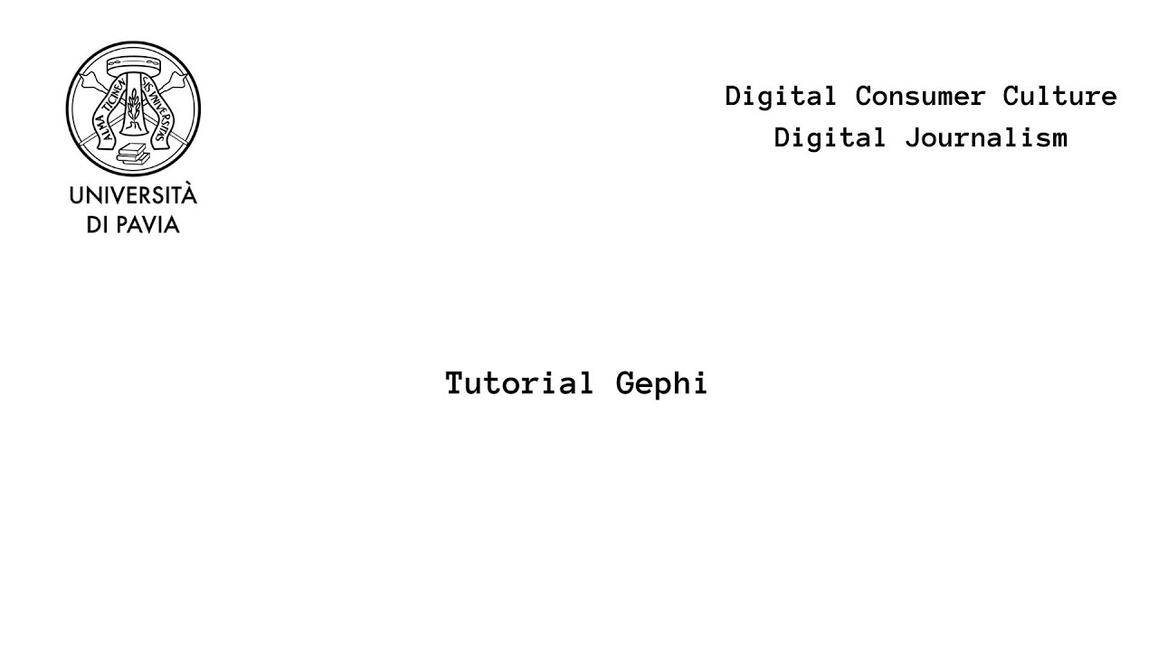 Tutorial Gephi - YouTube