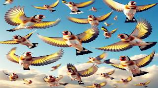 Les Sons Attirent Le Chardonneret Vers La Pionnante