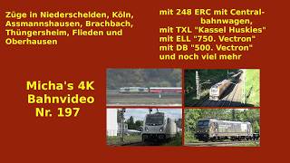 Bunter Güterverkehr in Oberhausen-Osterfeld, Thüngersheim, Köln-Gremberg, Flieden usw.