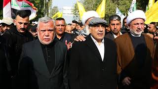 رئيس مجلس الوزراء السيد عادل عبدالمهدي يحضر مراسم تشييع شهداء الحشد الشعبي