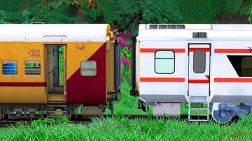 ICF UTKRISHT COUPLING LHB BEZEL LESS AC | BUMPY RAILROAD | Train Simulator | Railworks | NTG GAMING