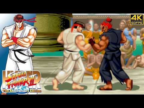 Hyper Street Fighter II - Ryu (N) (Arcade/JPN/2003) 4K 60FPS
