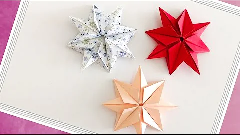 Origami Christmas Star | How to fold a Paper Christmas Decorations | Easy Origami Star Tutorial