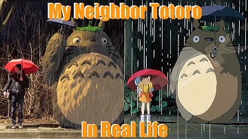 My Neighbor Totoro Bus Stop in Real Life | Blender | After Effects