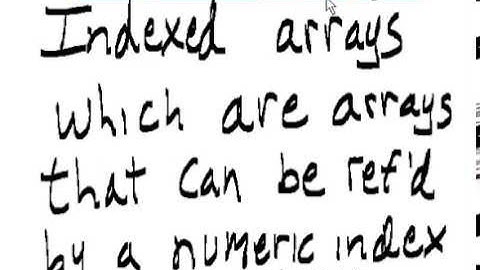 PHP 04 Indexed and Associative Arrays