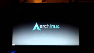 Arch Linux Plymouth boot splash screen