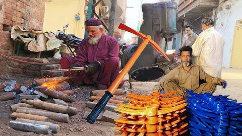 Blacksmithing - Forging a Pickaxe || How This Old Man is Making a Pickaxe