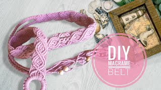 Пояс макраме на кольце, подробный мастеркласс/Tutorial macrame belt on the ring