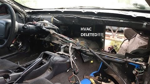 deleted the heater box and a/c on " Bruised Ego " our 2001 Pontiac Firebird F body!