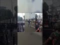 Riots around The Indonesian Parliament Building, Jakarta.