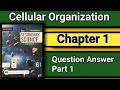 New secondary science class 6  cellular organization question answer part 1