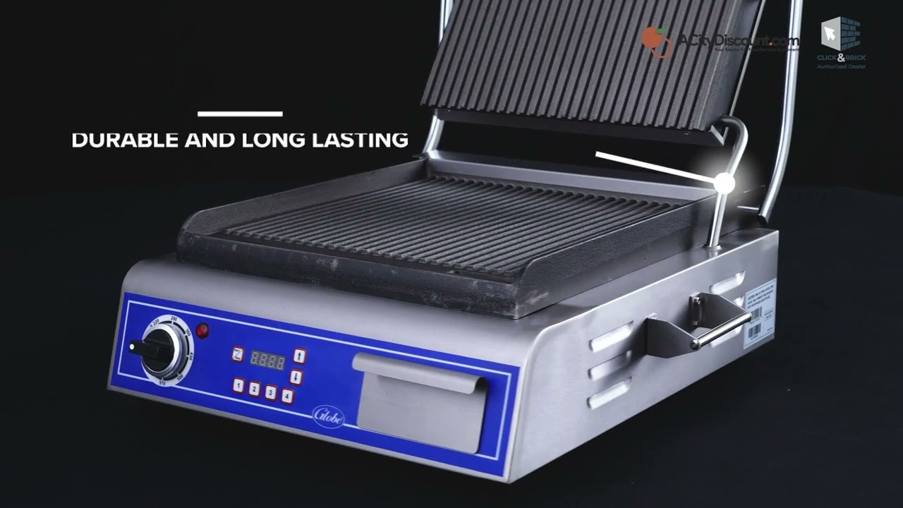 Globe GSG14D Sandwich/Panini Grill Single