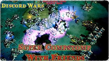 Epic War Mod Super CompStomp CnC Red Alert 3 3vs3 Allies,Random vs Empire #20 (4k Gaming)