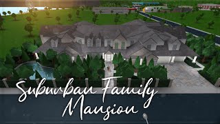 Roblox | Welcome to Bloxburg: Suburban Family Mansion | Speedbuild