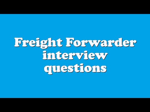 Video: Propesyon Ng Pagmamaneho - Freight Forwarder