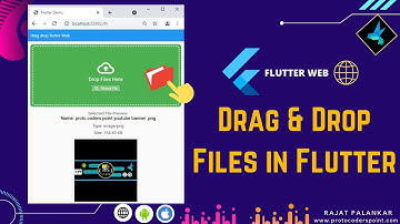 flutter web drag and drop - dropzone in flutter