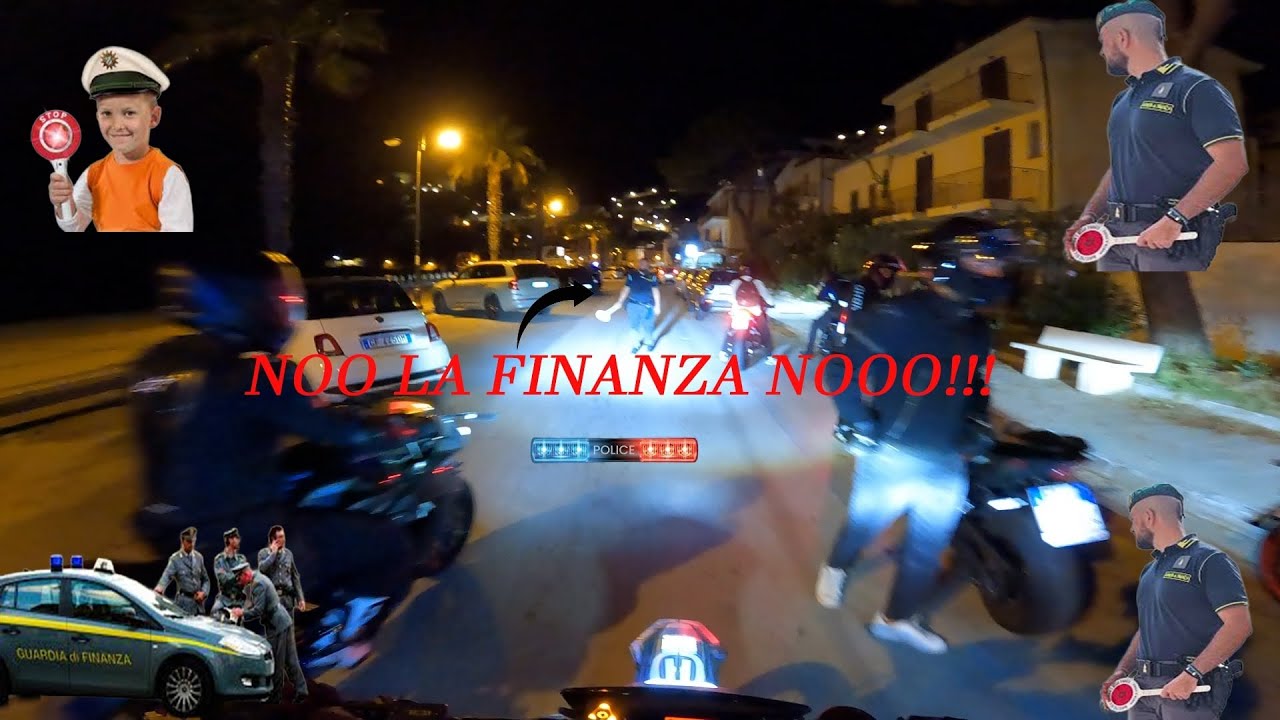 Posto DI BLOCCO IN GRUPPO😂 (doveva essere una night ride chill) 👮‍♂️😂!!!