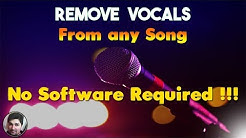 How to Remove Vocals from a Song with a Website | Make Karaoke with no software Tutorials  - Durasi: 3:35. 