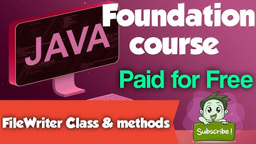 FileWriter class constructors and methods implementation #codewithus code with us java