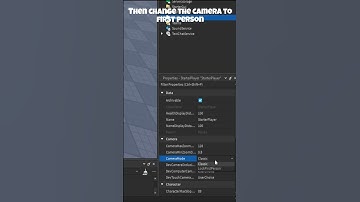 How to FORCE First Person (Roblox Studio) #shorts